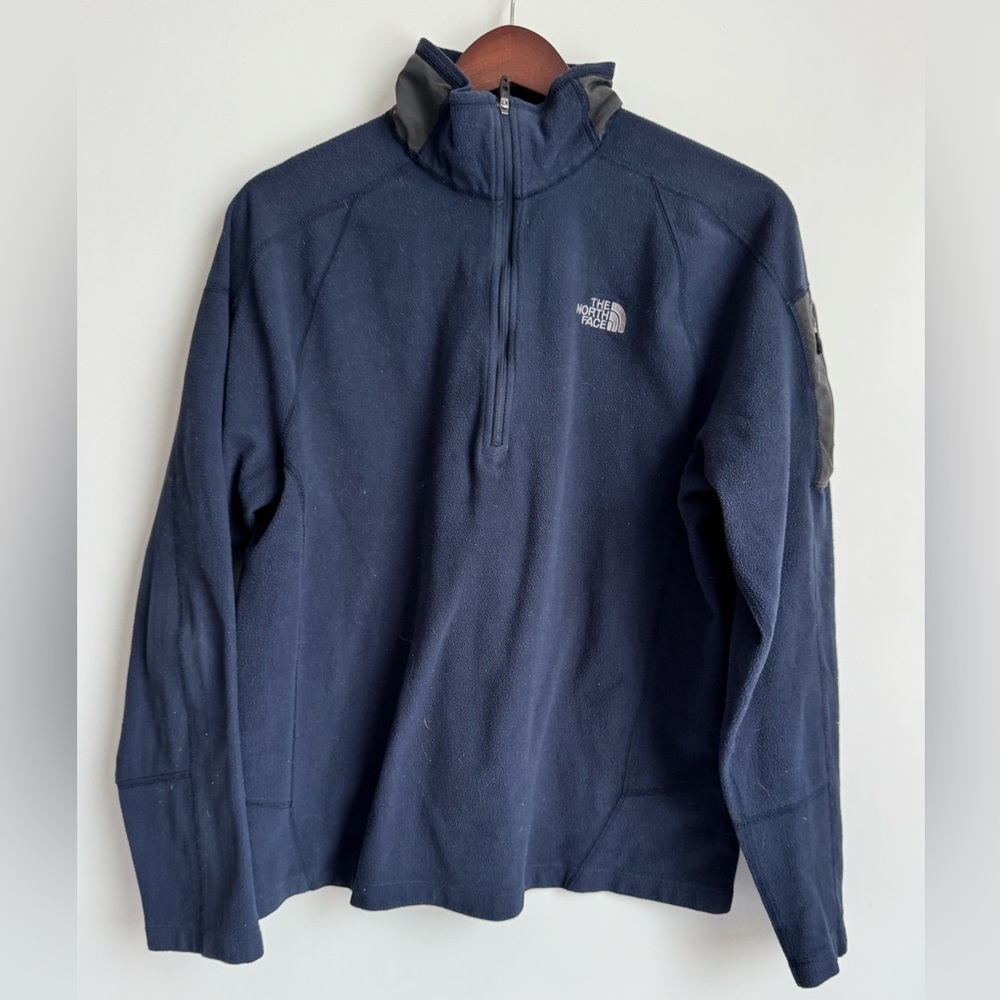 THE NORTH FACE RDT‎ 100 1/2 ZIP MEN Medium Abby Blue Grey Gorpcore Fleece